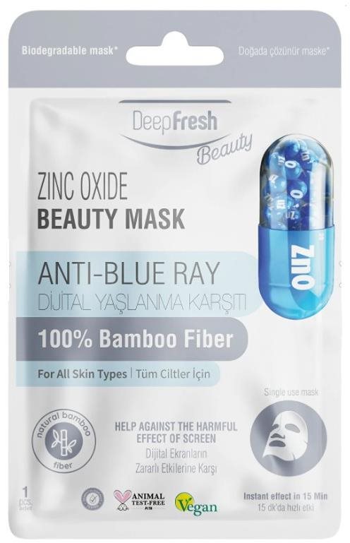 DeepFresh Kozmetická maska s oxidom, blue 30 ml Pleťová maska