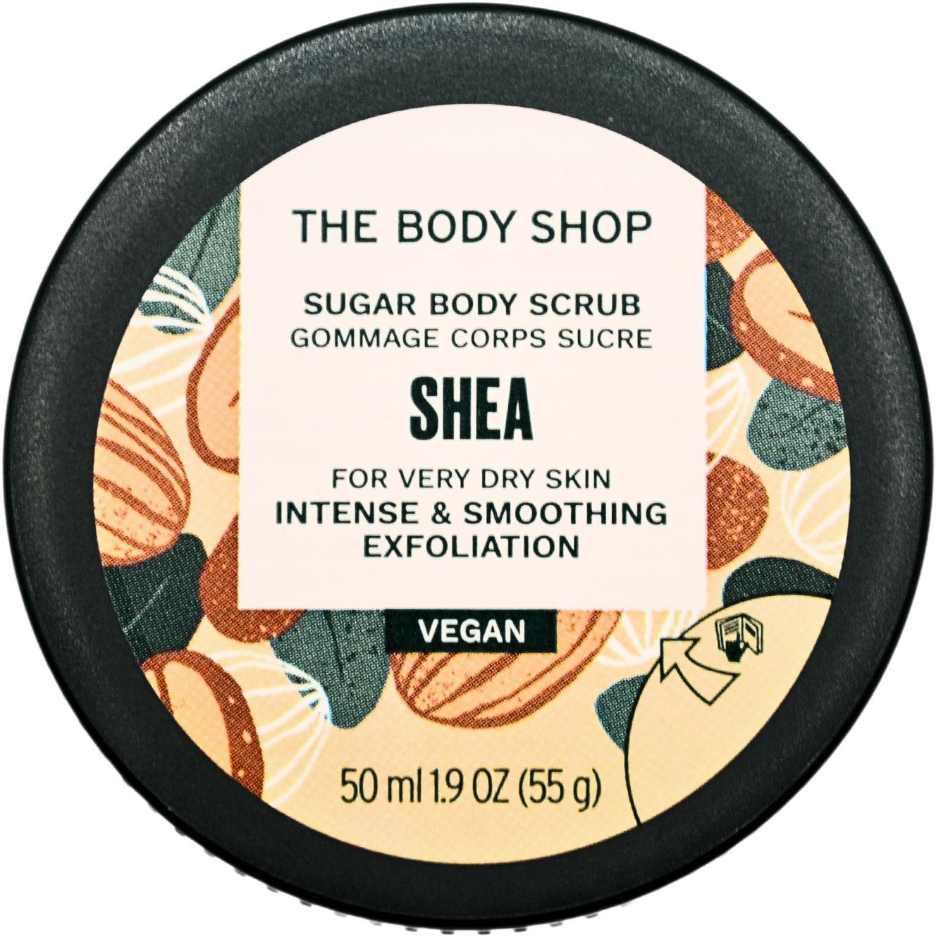 The Body Shop Telový peeling Shea 50 ml Peeling na telo