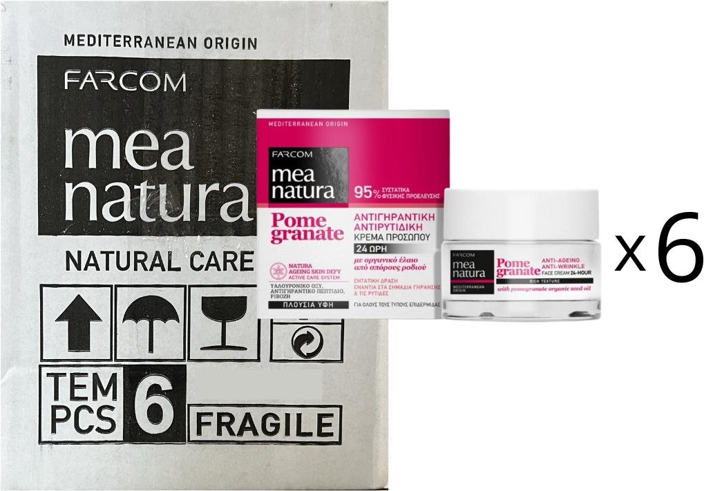 Farcom Mea natura krém na tvár 24H proti vráskam granátové jablko 6...