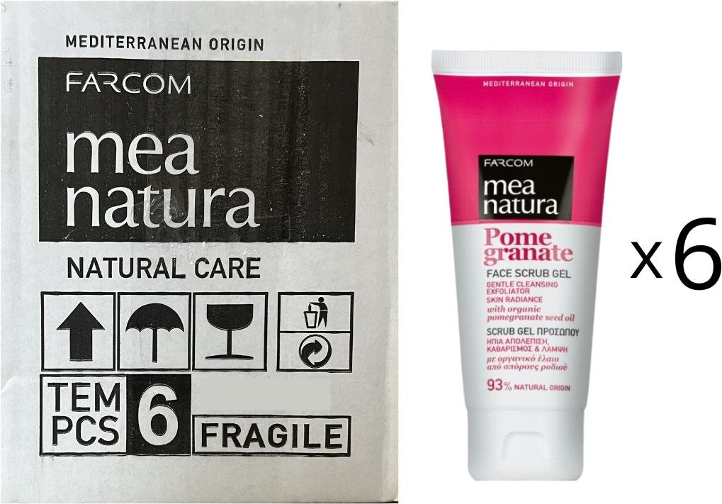 Farcom Mea Natura Peelingový gél na tvár granátové jablko 6 × 100...