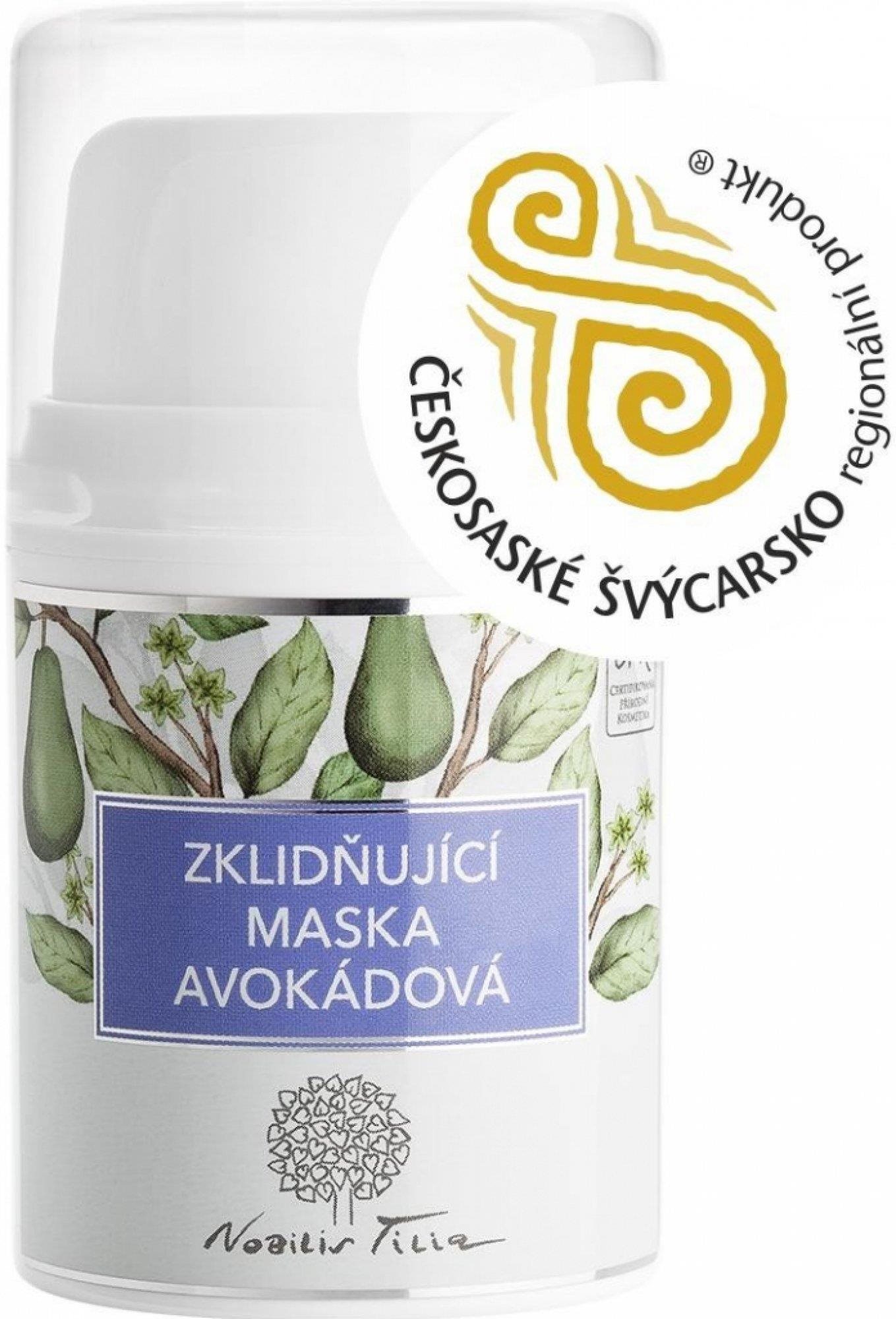 Nobilis Tilia Upokojujúca maska avokádová 50 ml Pleťová maska