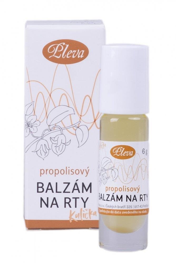 Pleva Propolisový balzam na pery, gulička Balzam na pery