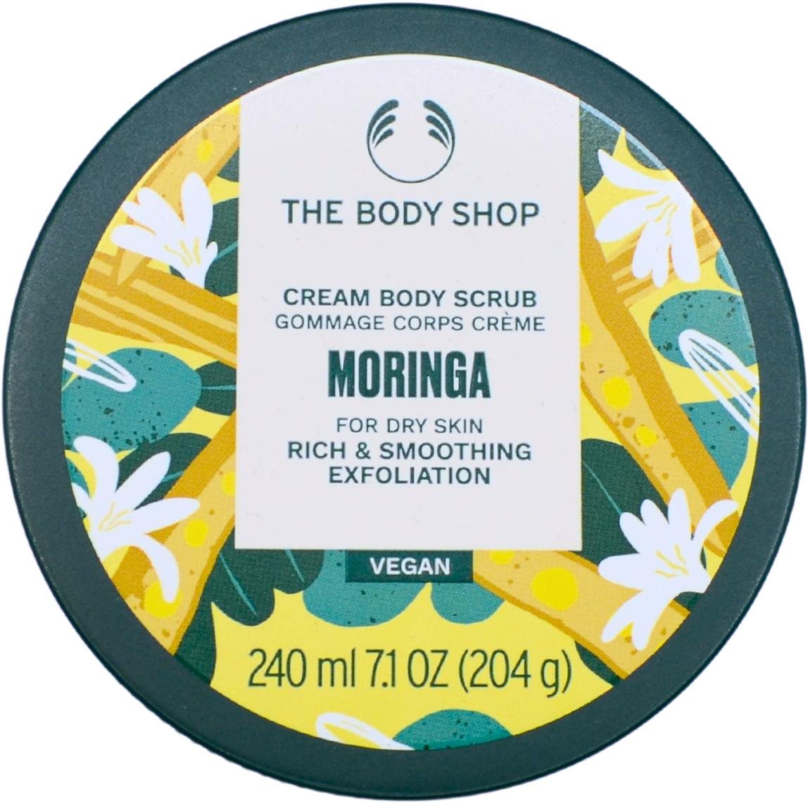 The Body Shop Telový peeling Moringa 240 ml Peeling na telo