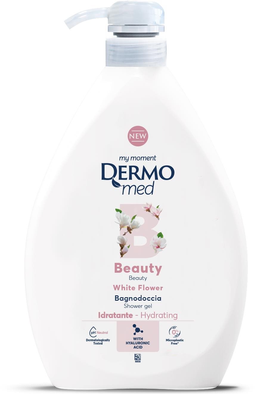 DERMOMED Bagnodoccia Beauty sprchový gel bílé květy 1 l Sprchový gel