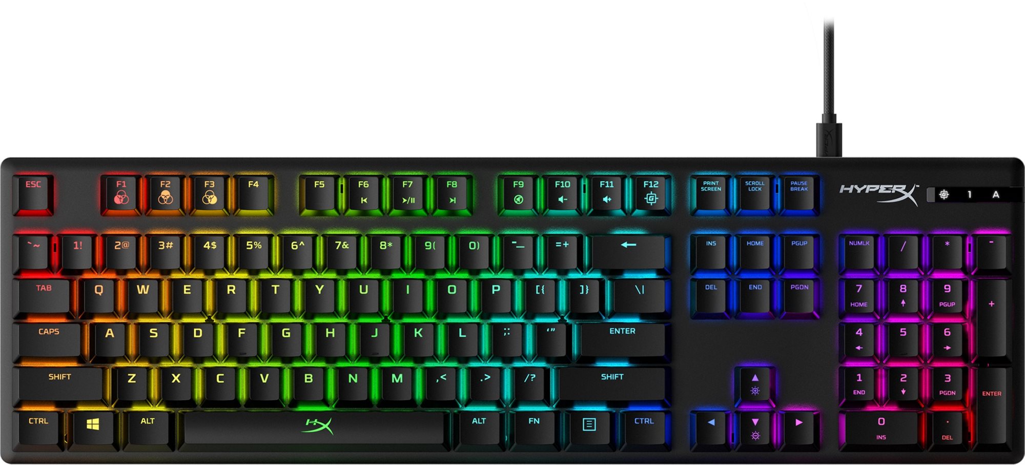 HyperX Alloy Origins Red - US Herní klávesnice