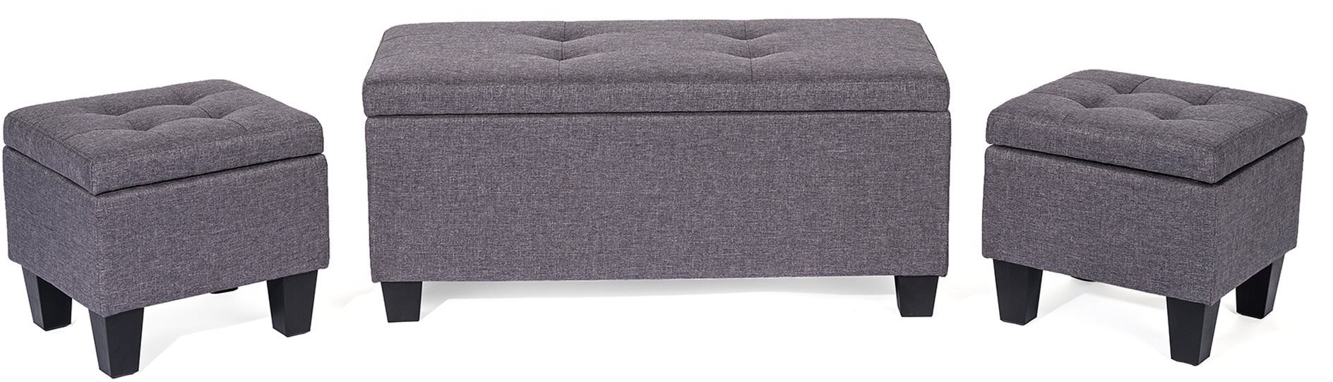 Sada Lavica + 2 taburetky BENCH-POUF Lavica