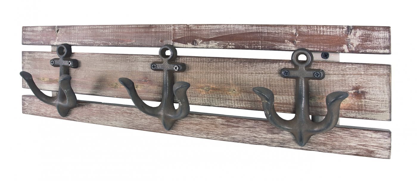 Nástenný vešiak Ditro, 50 cm, hnedý Vešiak