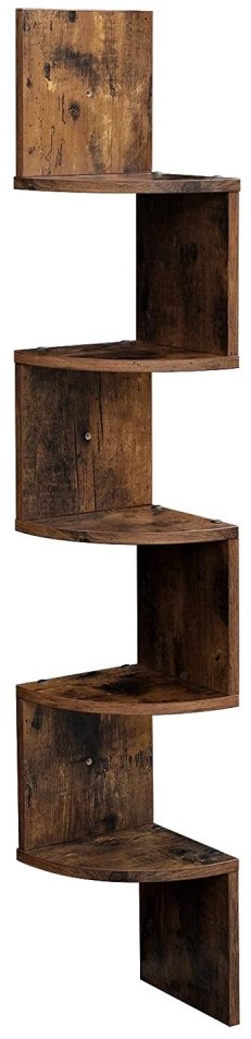 Juny Fali polc, 127 cm, barna Polc