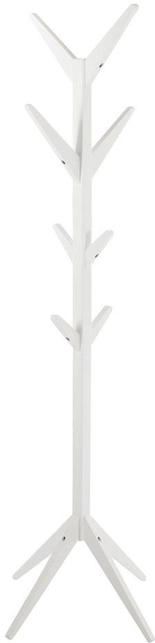 Ascot fából készült fogas, 178 cm, fehér Fogas