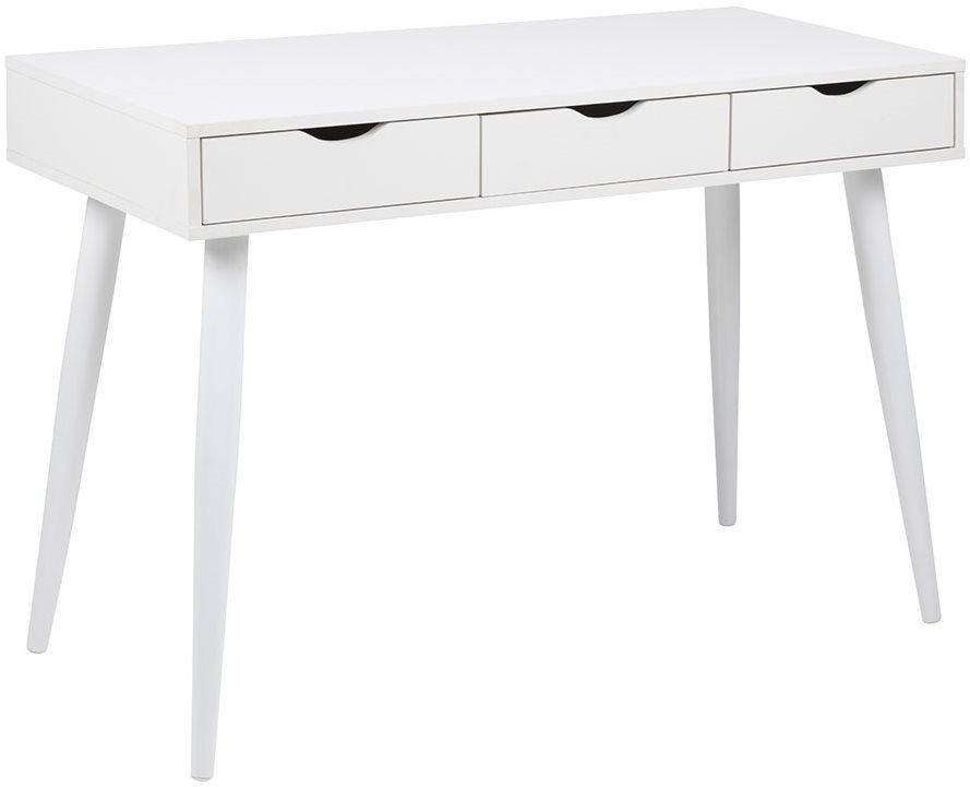 DESIGN SCANDINAVIA Pluto 110 cm, biely Písací stôl