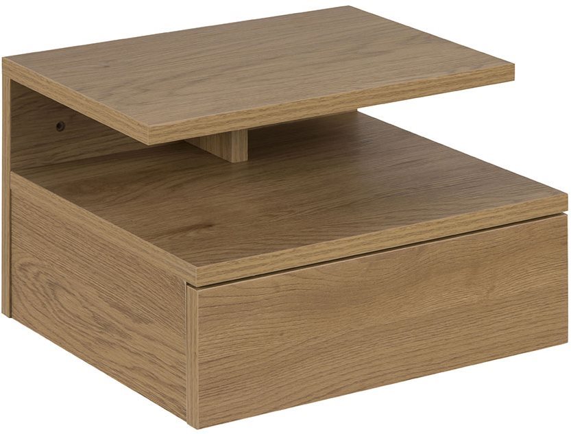 Nočný stolík Ashlan, 35 cm, divoký dub Nočný stolík