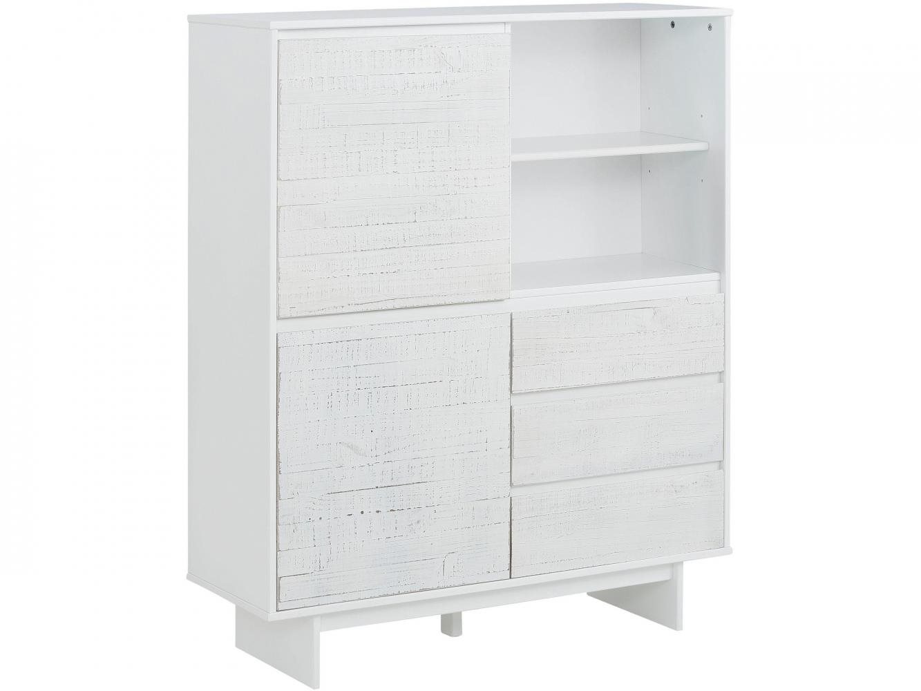 Danish Style Komoda Morgen II., 120 cm, biela Komoda