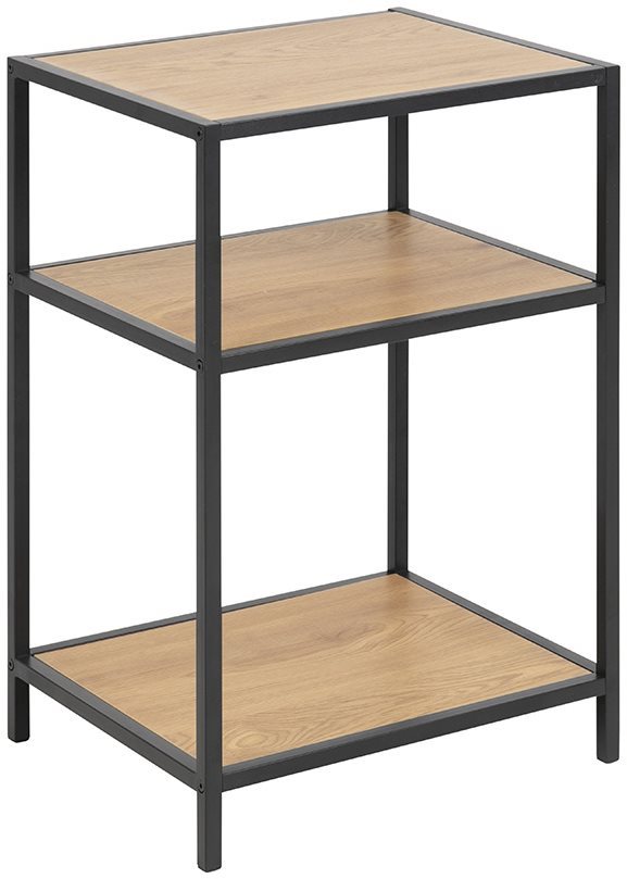 Nočný/odkladací stolík Seaford, 63 cm, dekor dub Odkladací stolík