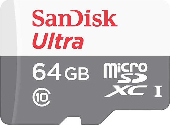 SanDisk MicroSDXC 64Go Ultra Lite + adaptateur SD Carte SD