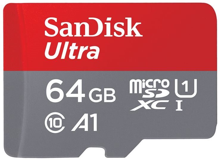 SanDisk MicroSDXC 64Go Ultra + adaptateur SD Carte SD