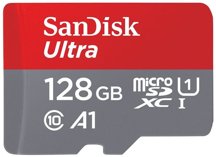 SanDisk MicroSDXC 128Go Ultra + adaptateur SD Carte SD