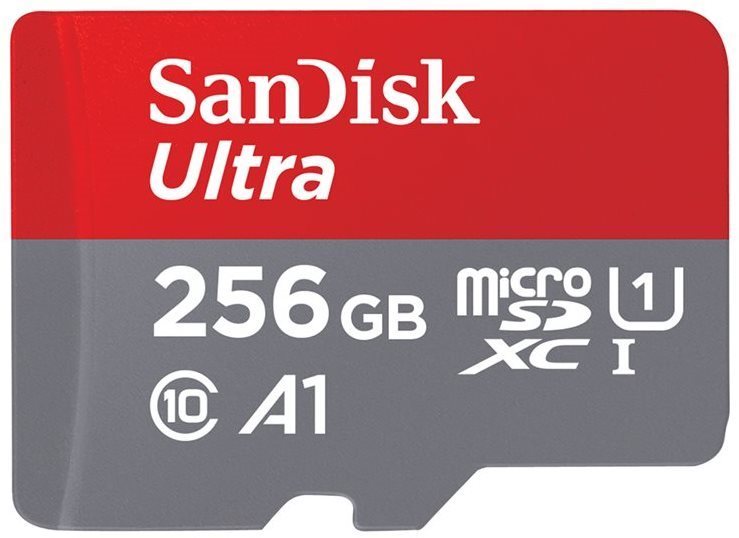 SanDisk MicroSDXC 256Go Ultra + adaptateur SD Carte SD