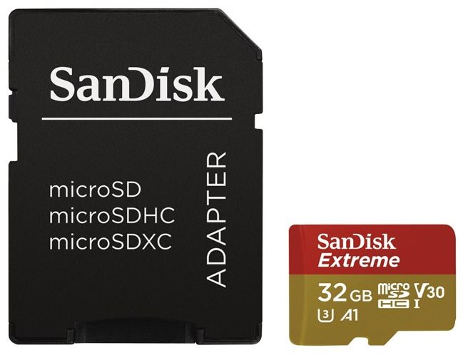 SanDisk MicroSDHC 32 GB Extreme A1 Class 10 UHS-I (V30) + SD...