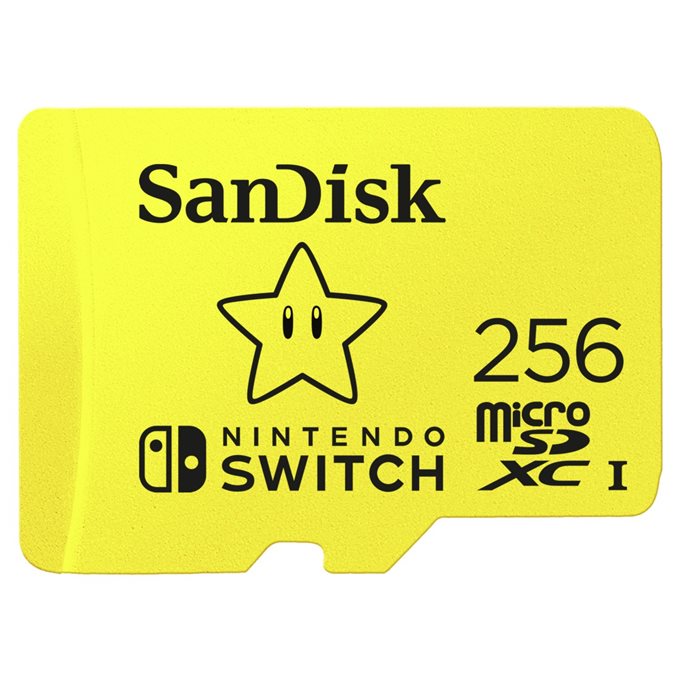 SanDisk microSDXC 256GB Nintendo Switch A1 V30 UHS-1 U3 Speicherkarte