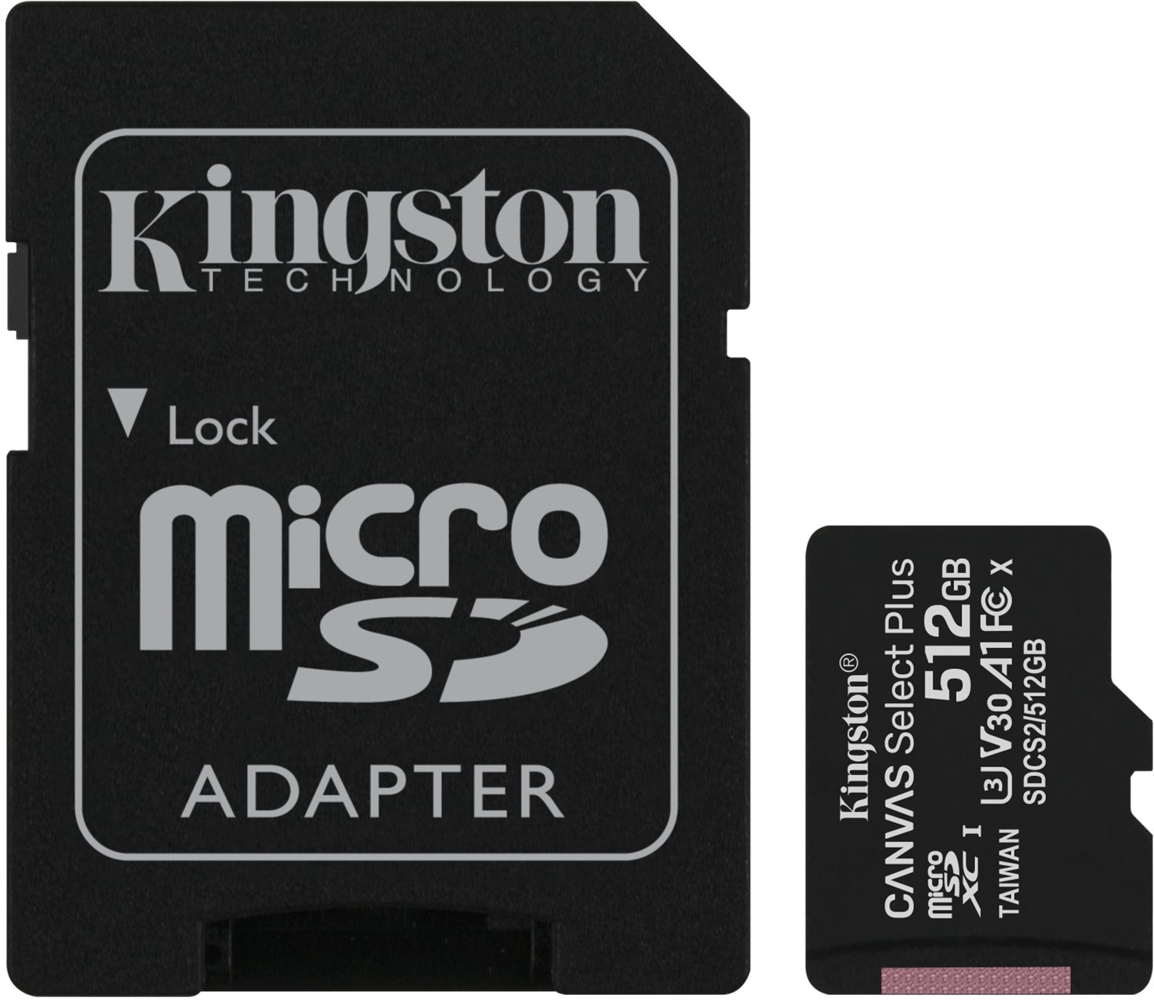 Kingston Canvas Select Plus micro SDXC 512GB Class 10 UHS-I Memory...