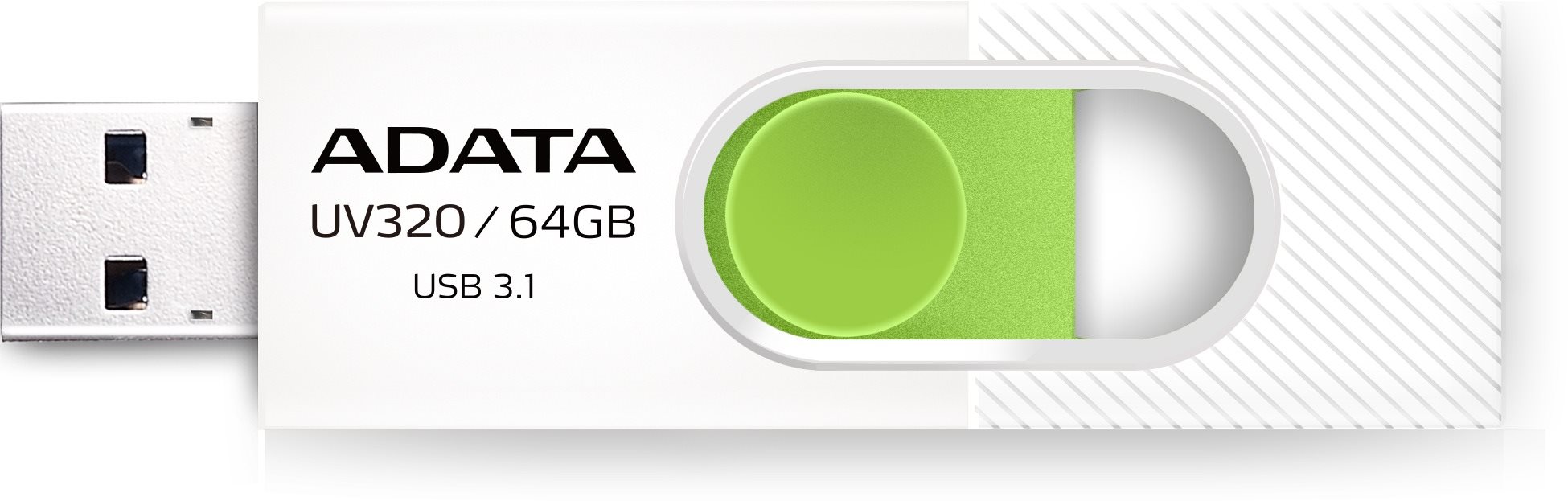 ADATA UV320 64GB, fehér-zöld Pendrive