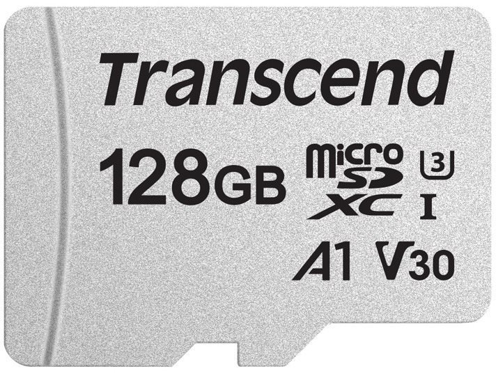 Transcend microSDXC 300S 128 GB + SD Adapter Speicherkarte