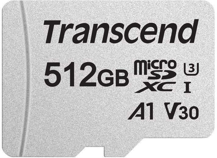 Transcend microSDXC 512GB SDC300S + SD adaptér Paměťová karta