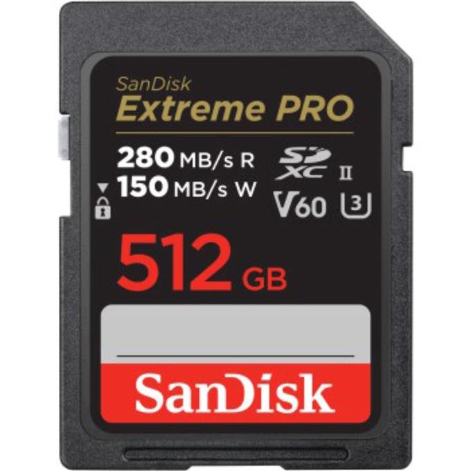 SanDisk SDXC 512GB Extreme PRO Memóriakártya
