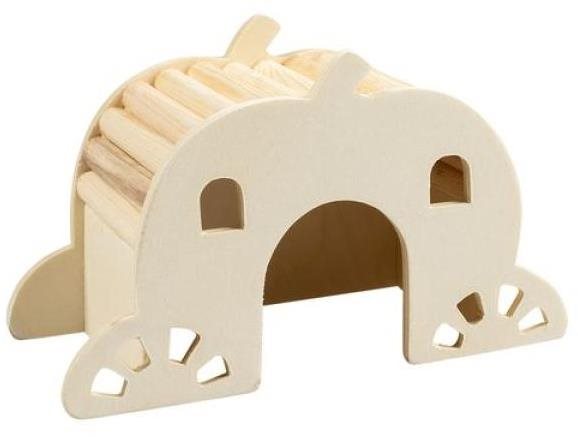 DUVO+ Drevený domček/most L 22 × 7,8 × 13 cm Domček pre hlodavce