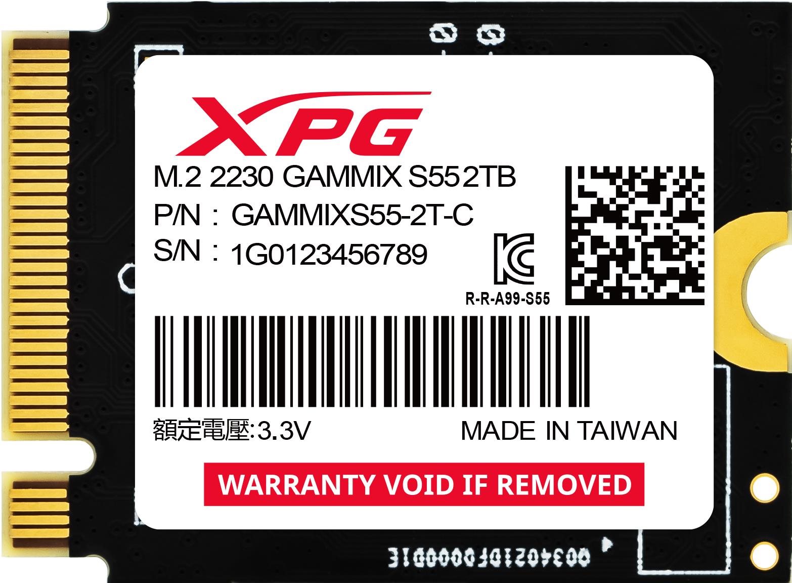ADATA XPG GAMMIX S55 2 TB SSD disk