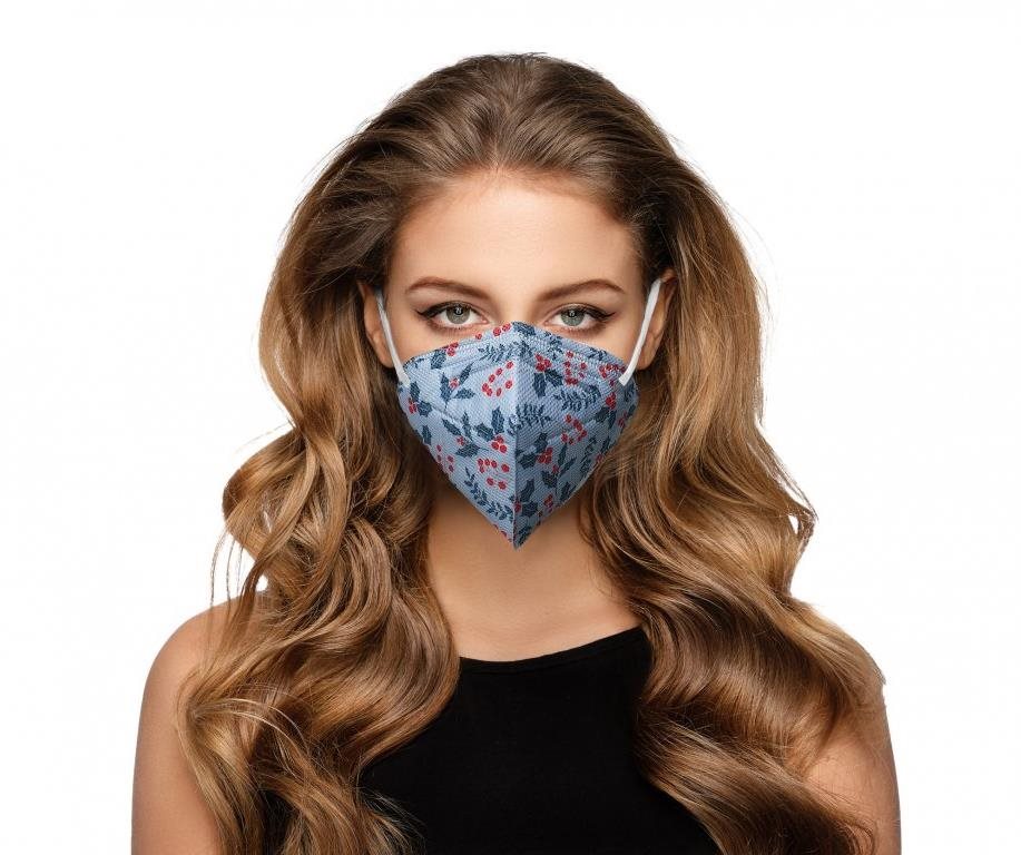 10× Český Respirátor FFP2 – Zimná cezmína Respirátor