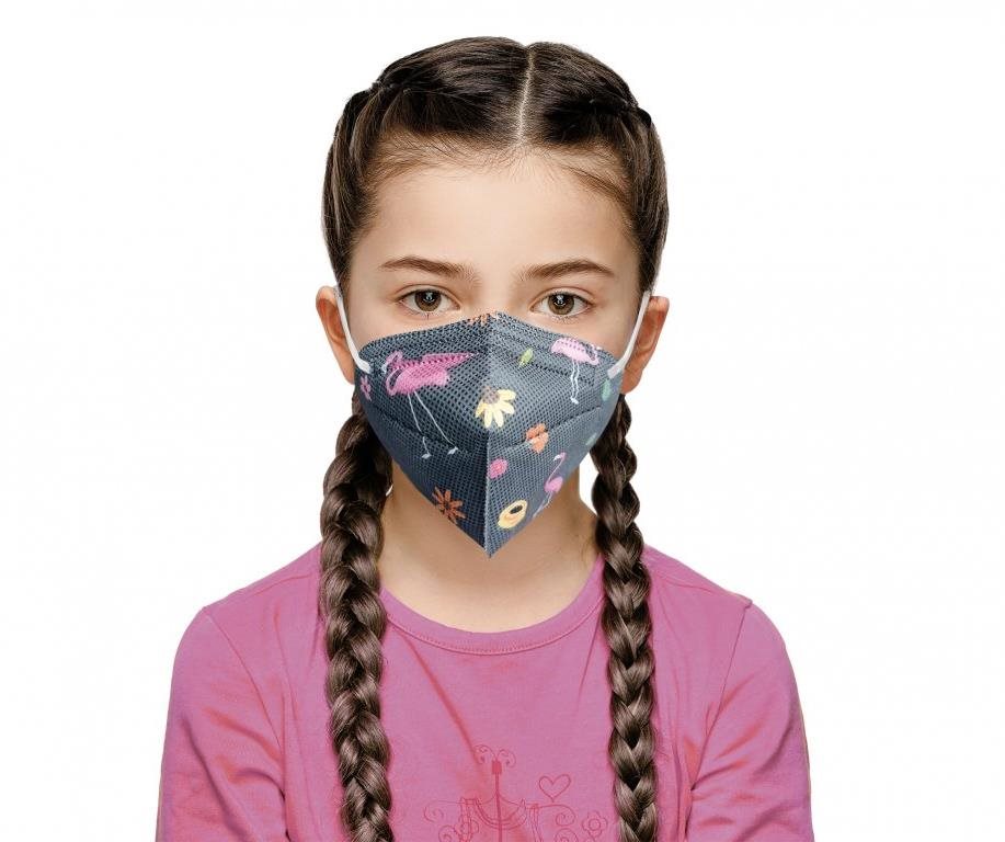 10× Český respirátor FFP2 pre deti – Plameniak Respirátor