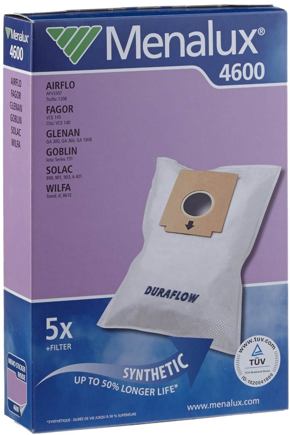 Menalux 4600 Vacuum Cleaner Bags