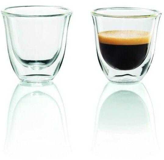 De'Longhi Espressoglas-Set 2x 90 ml Glas