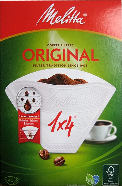 Melitta Filter Original 1x4 - 40 Stück Kaffeefilter