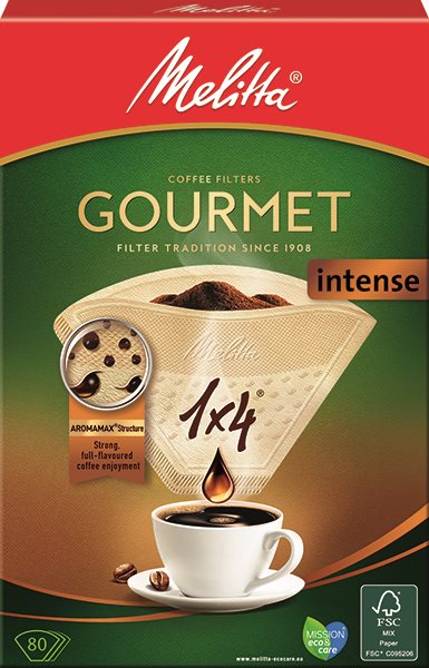 Melitta 1x4/80 Gourmet INTENSE Filter Kaffeefilter