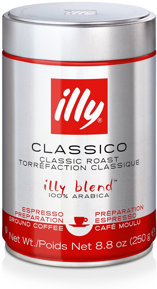 Mletá káva illy 250 g CLASSICO Káva