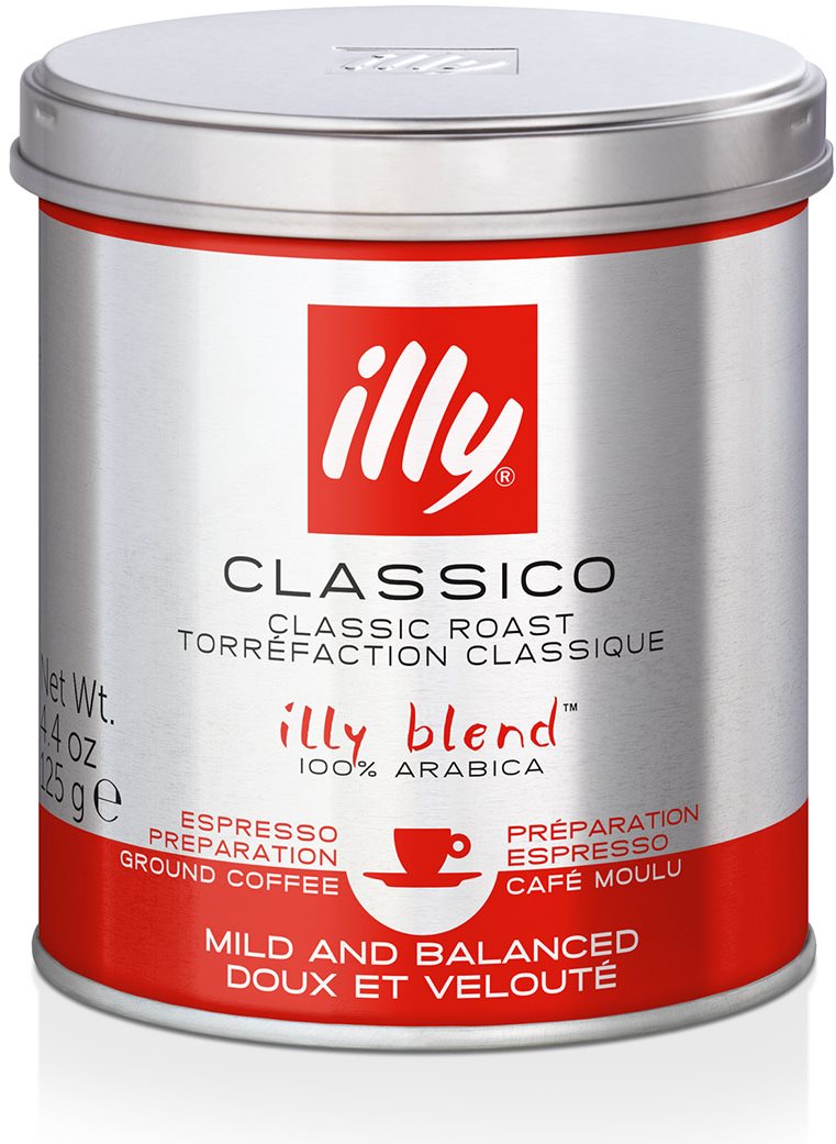 Mletá káva illy 125 g CLASSICO Káva