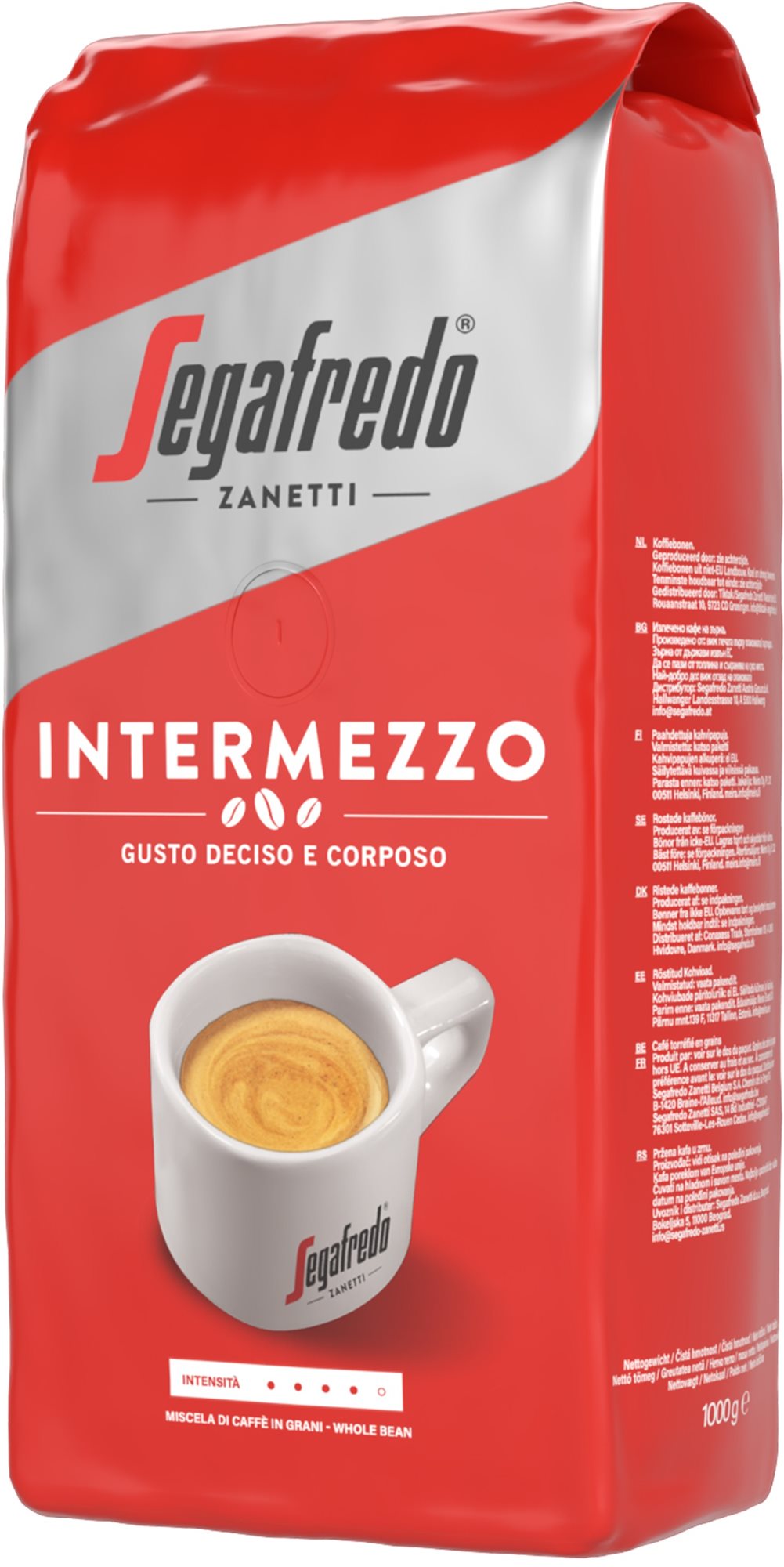 Segafredo Intermezzo, Bohnen, 1000g Kaffee