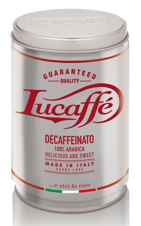Lucaffe Decaffeinato, mletá, 250 g Káva