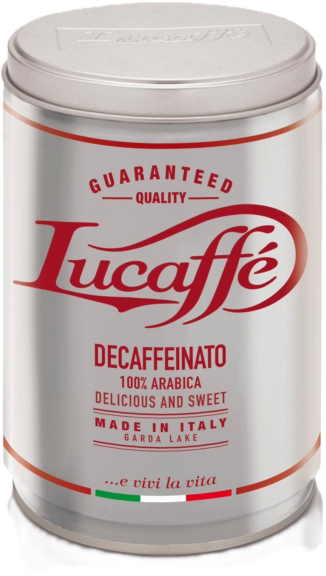 Lucaffe Decaffeinato, zrnková, 250 g Káva