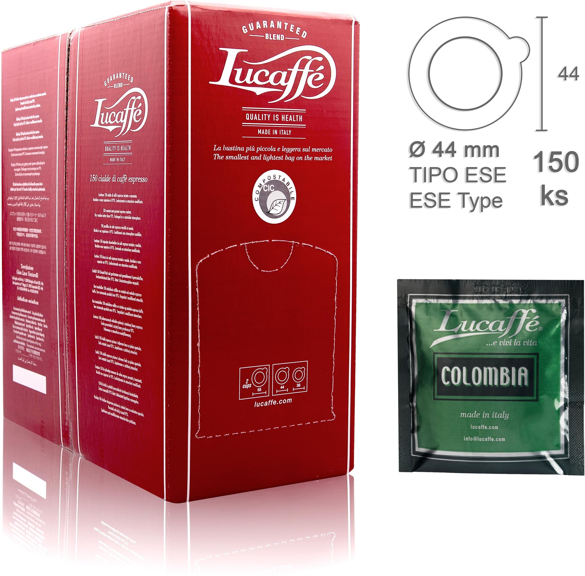 Lucaffé Colombia, E.S.E. pody, 150 ks ESE pody