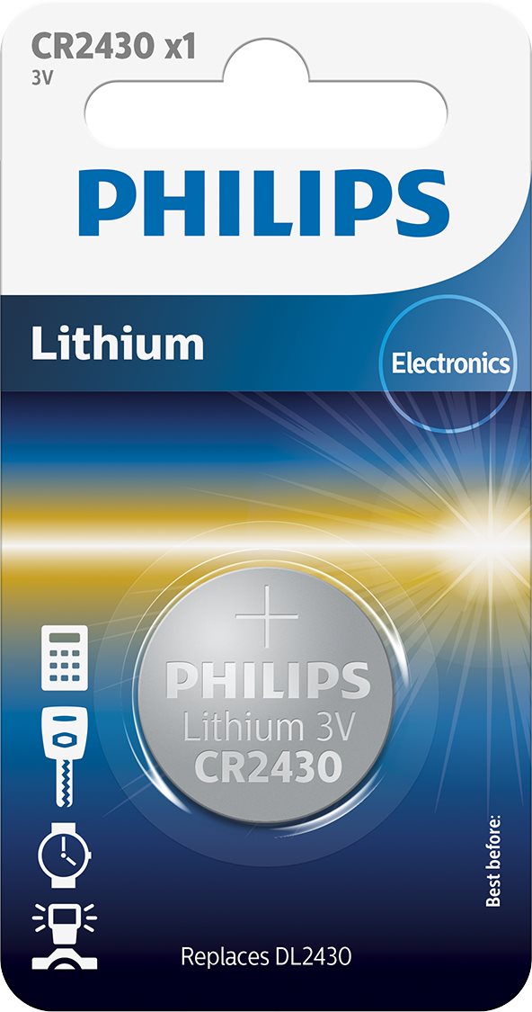 Philips CR2430 1 pc dans l'emballage Pile bouton