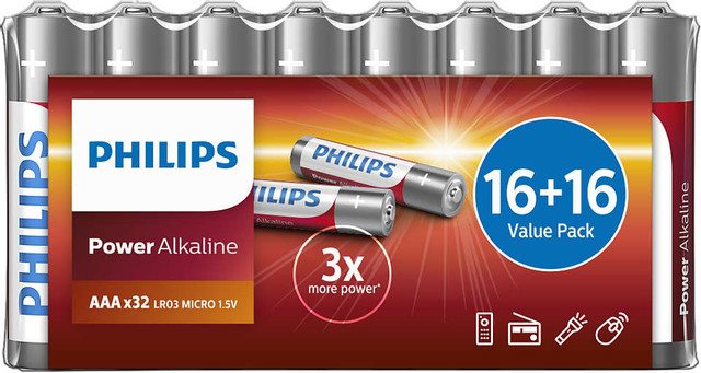 Philips LR03P32FV/10, 32 pcs in a Package Battery