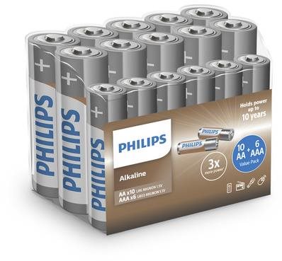 Philips LR036A16F/10, 10+6 pcs in Package Battery