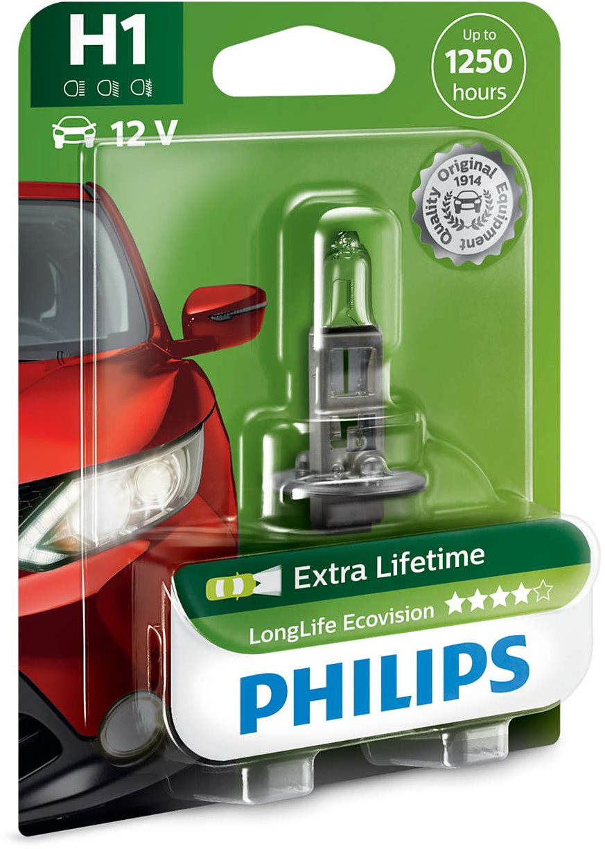 PHILIPS H1 LongLife EcoVision Autožiarovka