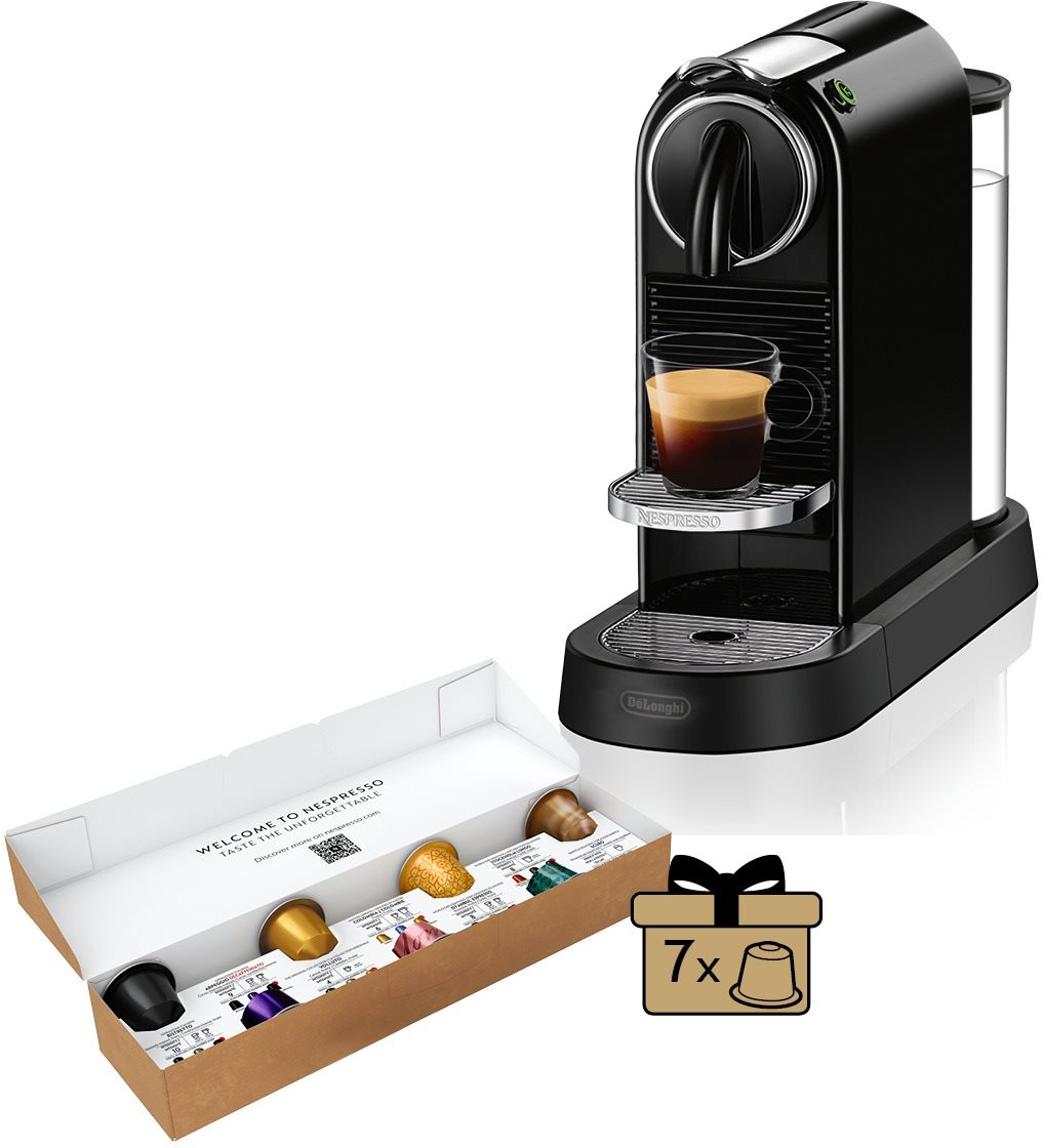 Nespresso De'Longhi CitiZ Black EN167.B Kapsel-Kaffeemaschine