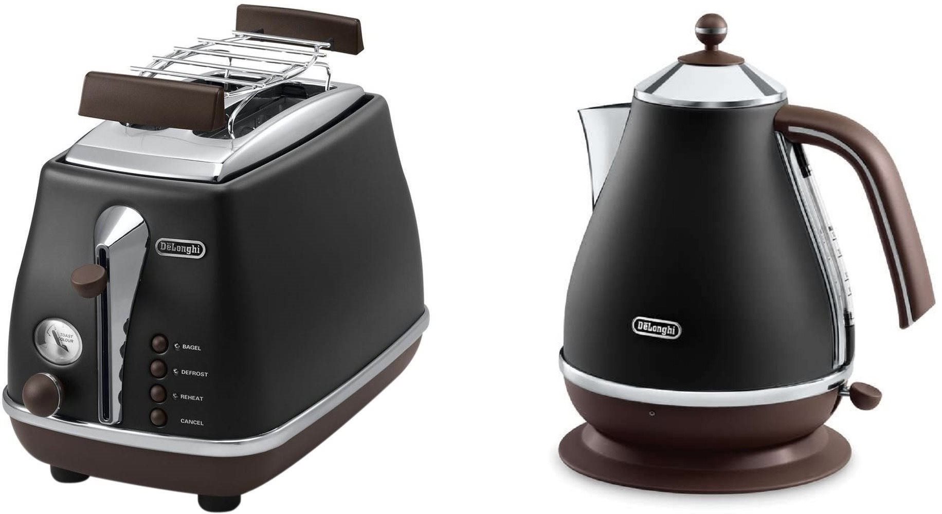 Raňajková kolekcia De'Longhi Icona Vintage – čierna (KBOV2001.BK &...