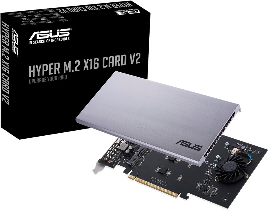 ASUS HYPER M.2 x16 Card V2 Expansion Card