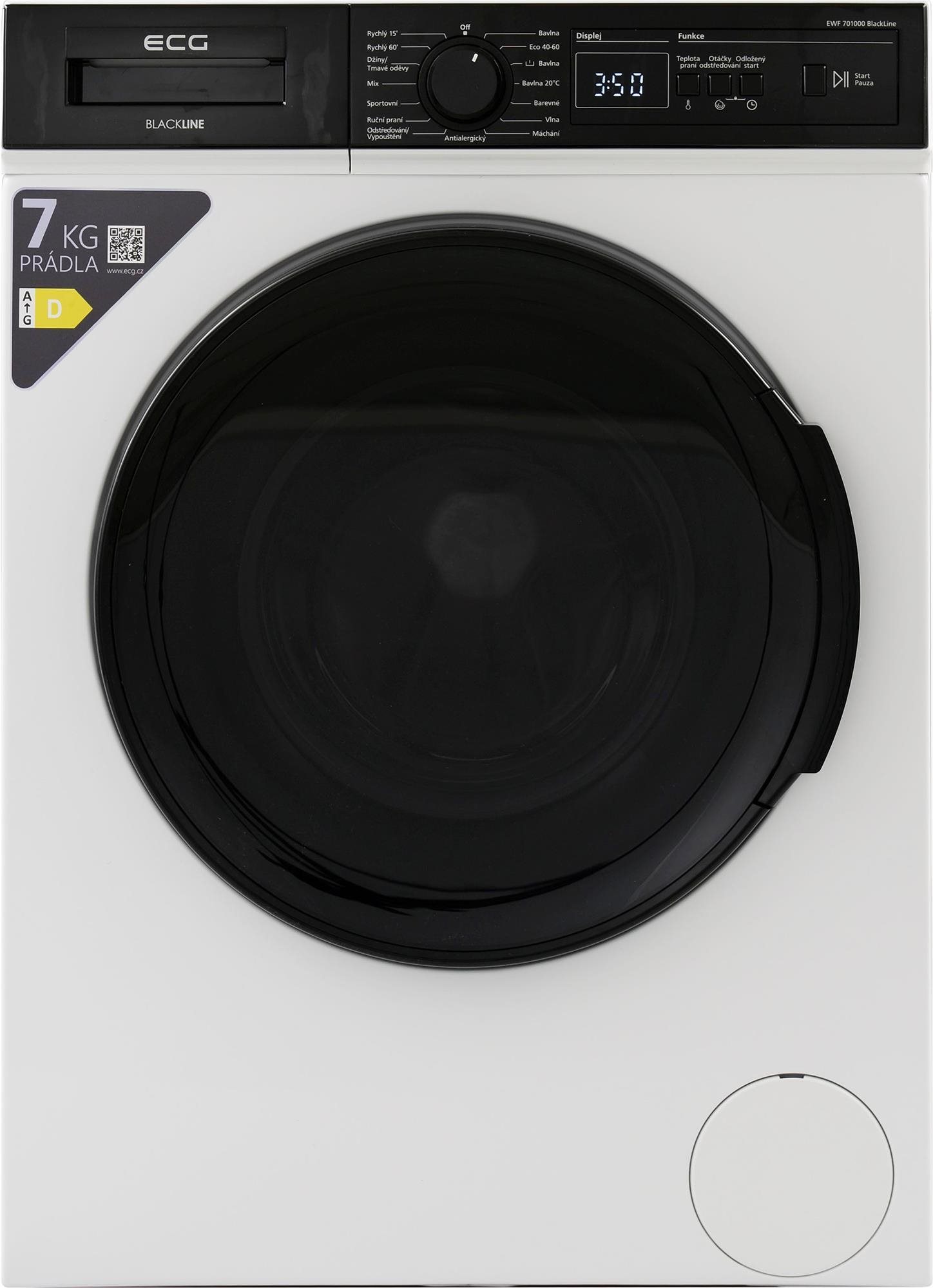 ECG EWF 701000 BlackLine Úzka práčka